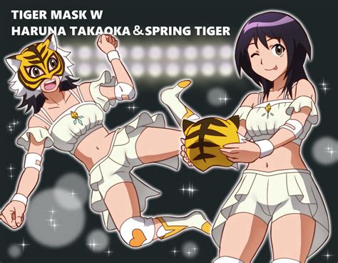 Takaoka Haruna And Spring Tiger Tiger Mask And More Drawn By
