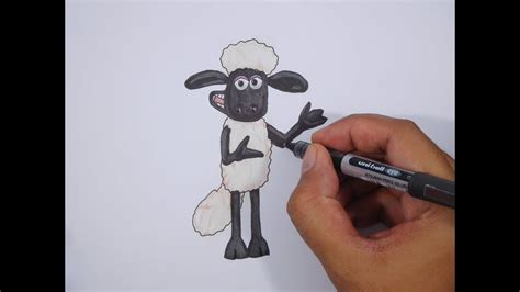 How To Draw Shaun The Sheep Cara Menggambar Shaun The Sheep Youtube