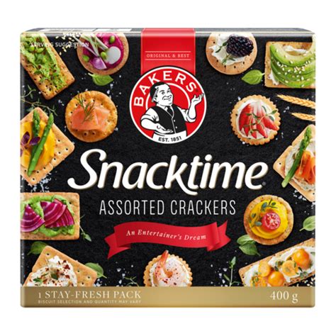 Bakers Snacktime Assorted Crackers 400g - South African Grocer