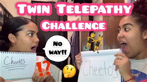 Twin Telepathy Challenge Argument Youtube