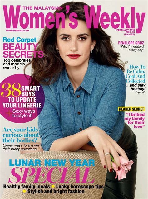 Penelope Cruz - Women's Weekly Magazine Malaysia February ...