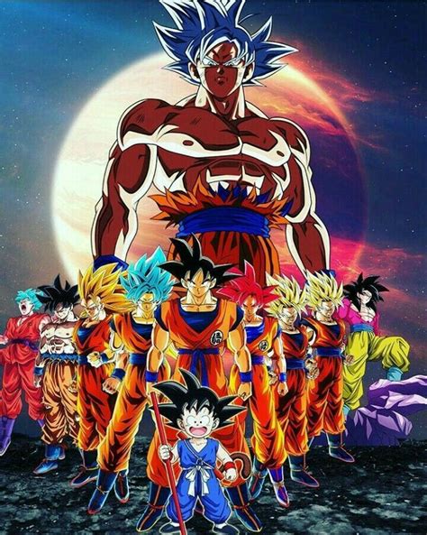 Transformaciones De Goku Goku Desenho Dragon Ball Gt Wallpaper Do Goku