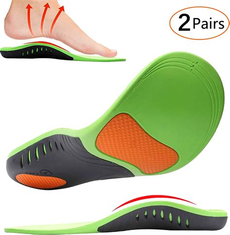 Shoe Insoles Mibote 2 Pairs Arch Support Orthotic Shoes