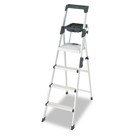 Signature Series Aluminum Folding Step Ladder Wleg Lock And Handle By