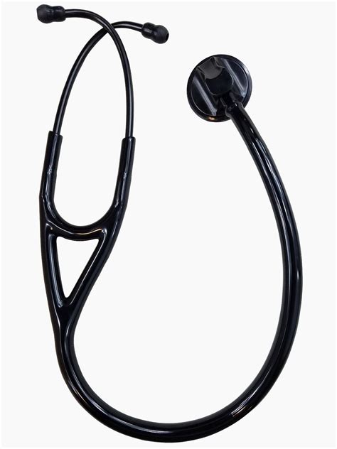 Cardiology Stethoscope Tunable Diaphragm Black Edition Single Head