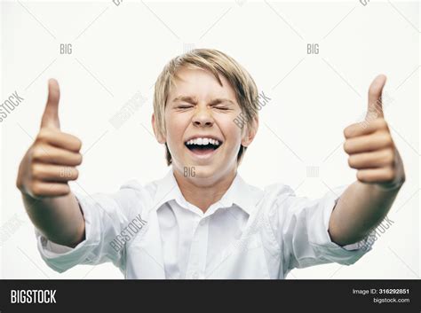 Laughing Kid Gives Image And Photo Free Trial Bigstock