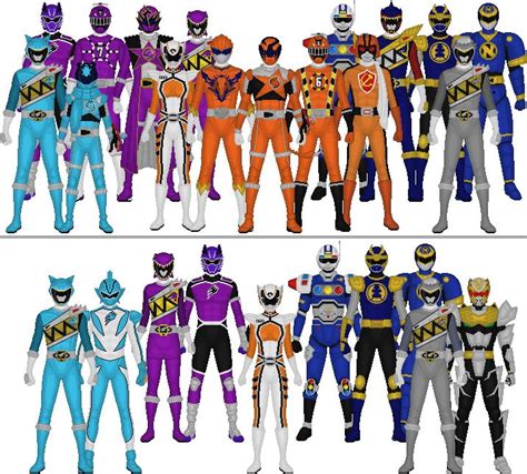 All Super Sentai And Power Rangers Assorted Colors By Taiko554 Power