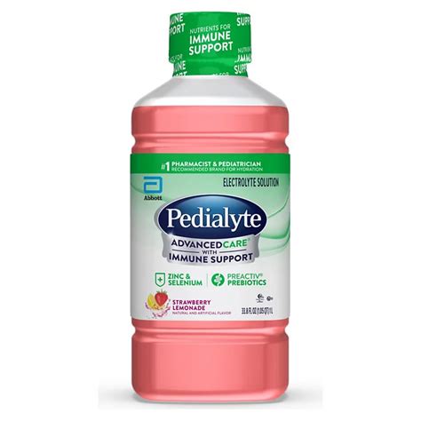 Pedialyte Advancedcare Electrolyte Solution Strawberry Lemonade Shop