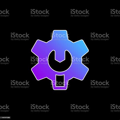 Admin Blue Gradient Vector Icon Stock Illustration Download Image Now