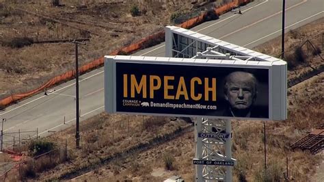 Impeach Trump Billboard Goes Up Near Bay Bridge Youtube
