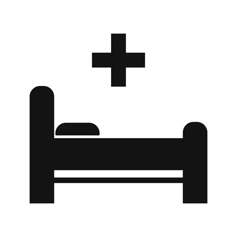 Hospital Bed Icon Vector Art Icons And Graphics For Free Download