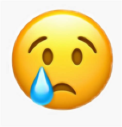 Sad Face Emoji Clipart Png Download Crying Emoji Free Transparent