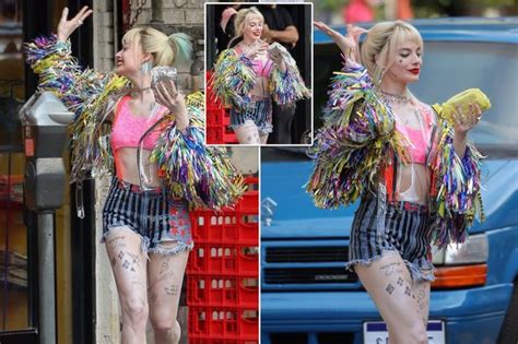 Margot Robbie Debuts Sexy New Harley Quinn Costume As She Films Suicide Squad Spin Off Irish