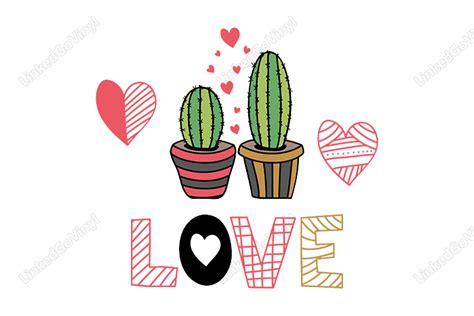 Cactus Love Free SVG Files LinkedGo Vinyl