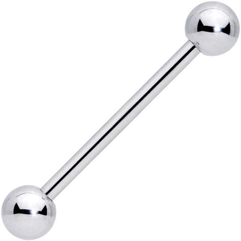Body Candy Unisex 14g Womens 316l Stainless Steel Extra Long Barbell