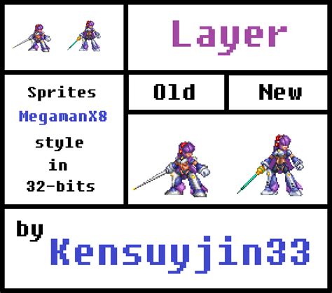 Layer Sprites V2 Megaman X8 In 32 Bit By Kensuyjin33 On Deviantart