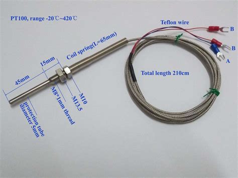 Mypin Waterproof Stainless Steel Pt100 Rtd Thermocouple Thermistor