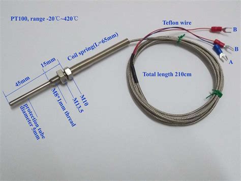 mypin waterproof stainless steel pt100 rtd thermocouple thermistor sensor probe 713382737135 ebay