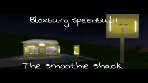 Bloxburg The Smoothie Shack Speedbuild 17k Roblox Youtube