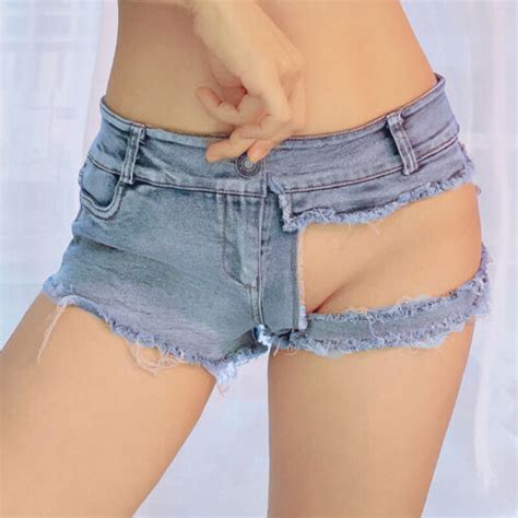 Lady Denim Shorts Low Waist Sexy Hot Pants Stretch Mini Jeans Night Bar Clubwear Ebay