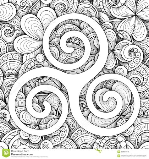 Celtic Triskele Symbol, Spiral Sign Stock Vector - Illustration of ...