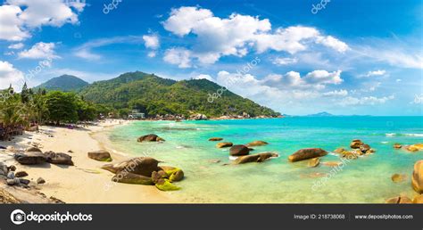 Panorama Silver Beach Koh Samui Island Thailand Summer Day Stock Photo By Bloodua