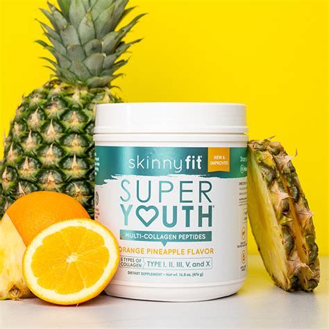 Super Youth Orange Pineapple Collagen Peptides Skinnyfit