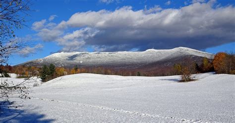 Vermont Snow Mount Mansfield Totals Break November Snow Depth Record