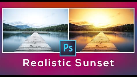 How To Make A Realistic Sunset In Photoshop Youtube