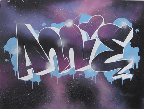 Personalised Graffiti Name Canvas