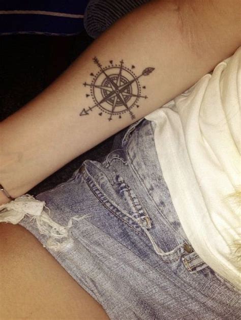 110 Best Compass Tattoo Designs Ideas And Images Compass Tattoo