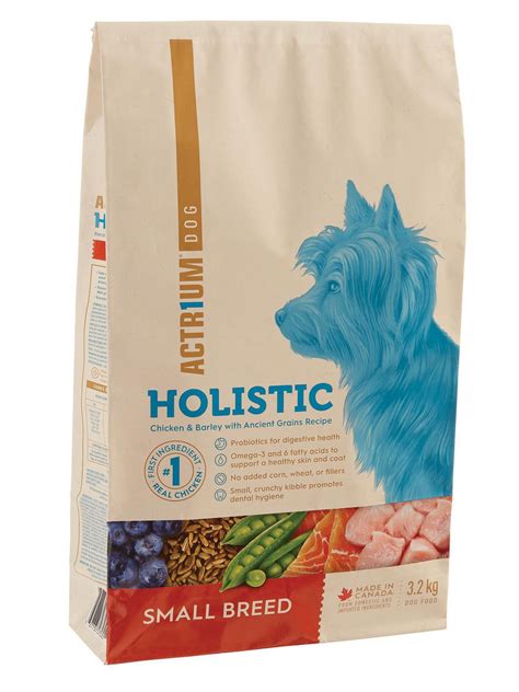 Nutrition tailored for your dog's unique dietary needs. Actr1um Holistic Adult Dog Food Chicken & Barley with ...