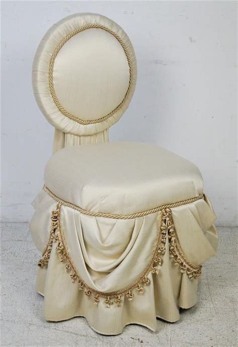 Shop upholstered dining chairs at chairish, the design lover's marketplace for the best vintage and used furniture, decor and art. Upholstered Vanity Chair #VanityChair | Cheap comfy chairs ...