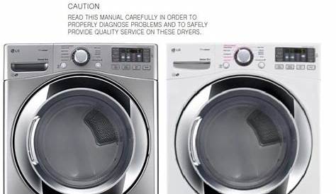 LG DLEX3370V DLEX3370W Dryer Service Manual and Troubleshooting Guide