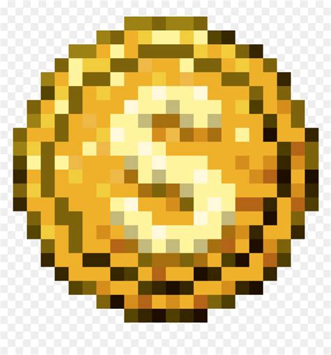 Minecraft Pixel Art Mario Coin