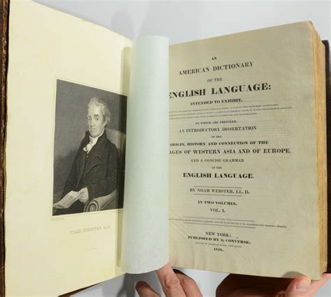 An American Dictionary Of The English Language Noah Webster First