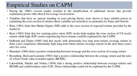 Multi Factor Models In Asset Pricing