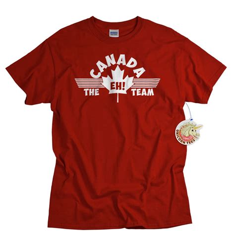 the eh team t shirt funny canadian tee shirt canada maple leaf