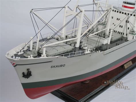 Ms Skaubo Handcrafted Cargo Ship Model Scale 1178 Quality Model Ships