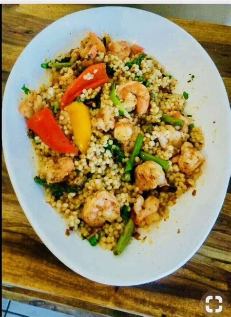 Couscous is a name that a company that makes it came up for it (see history section.) the name used in israel. Israeli Couscous, roasted veggies & shrimp | Side dishes ...