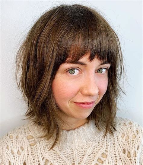 It's often adopted in medium length hairstyles for thin hair as the layers make the hair look thicker. 25 Latest Medium Length Hairstyles with Bangs for 2021