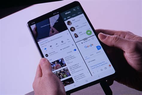 Samsung galaxy fold price is (approx $1,990 to $2,300 ) samsung galaxy fold (best foldable 5g phone) release date feb 2019 with 7.3 inches and 4.8 on folded super amoled fhd display, android 9.0, tripple rear & dual front camera, chipset, 12gb ram 512gb rom, fingerprint. Samsung: We Set the Standard for Mobile Tech With New ...