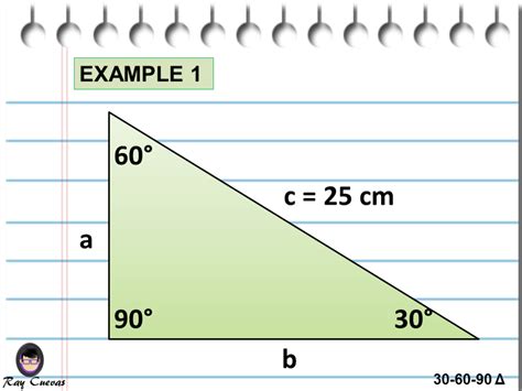 Determine The Missing Short Leg And Hypotenuse Of A 30 60 90 Triangle