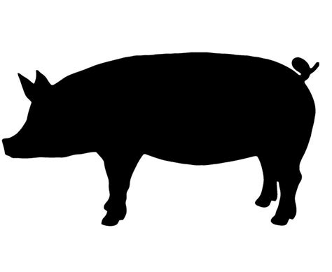 Pig Silhouette Clipart Best