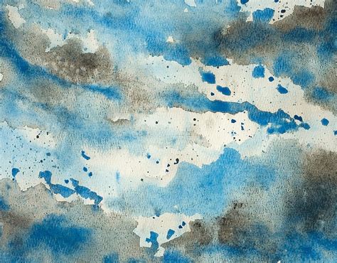 Hd Wallpaper Blue Brown And White Textile Watercolor Background