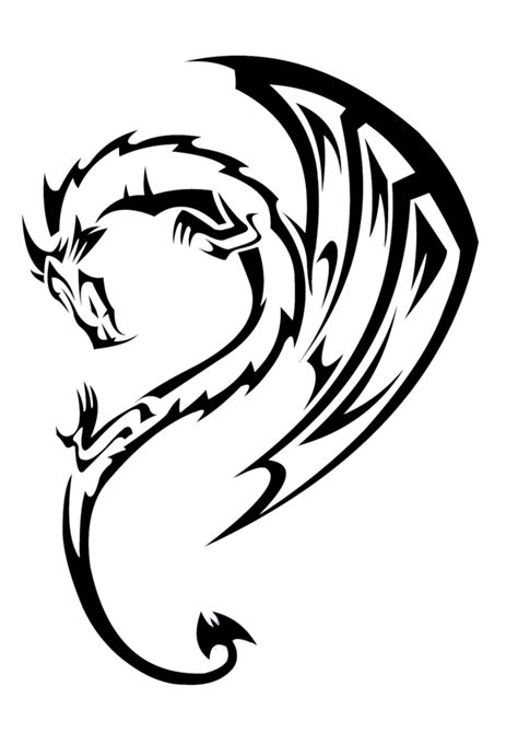 Dragon Tattoo Curved Transparent Png Stickpng