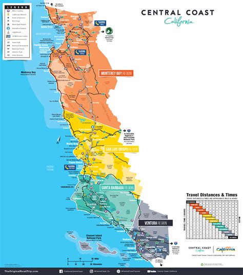 Maps California Central Coast