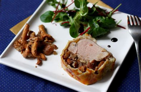 Recette de Filet mignon en croute aux girolles et aux marrons