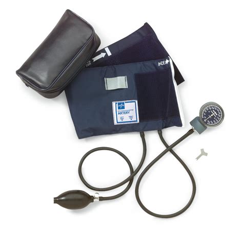 Blood Pressure Unit Aneroid Dial Hand Held With Large Adult Cuff