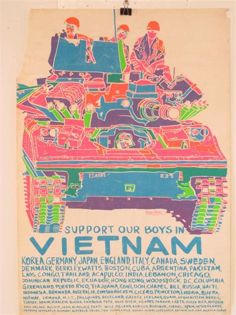 Original Vintage Support Our Boys 1970s Vietnam Anti War Etsy
